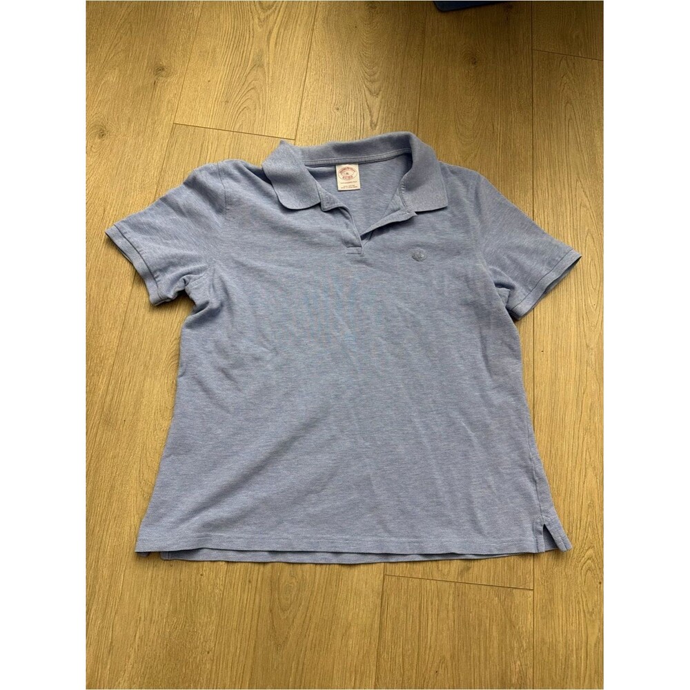 Brook brothers size XL boys Light Blue short sleeve pique Polo Shirt